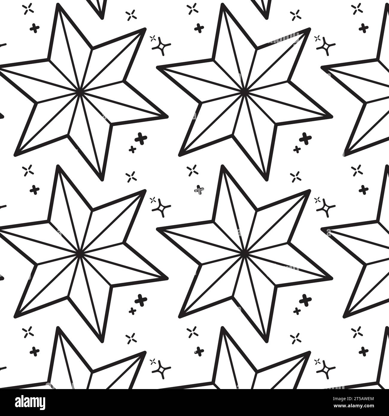 Star shape seamless pattern background Vector Stock Vector Image & Art ...