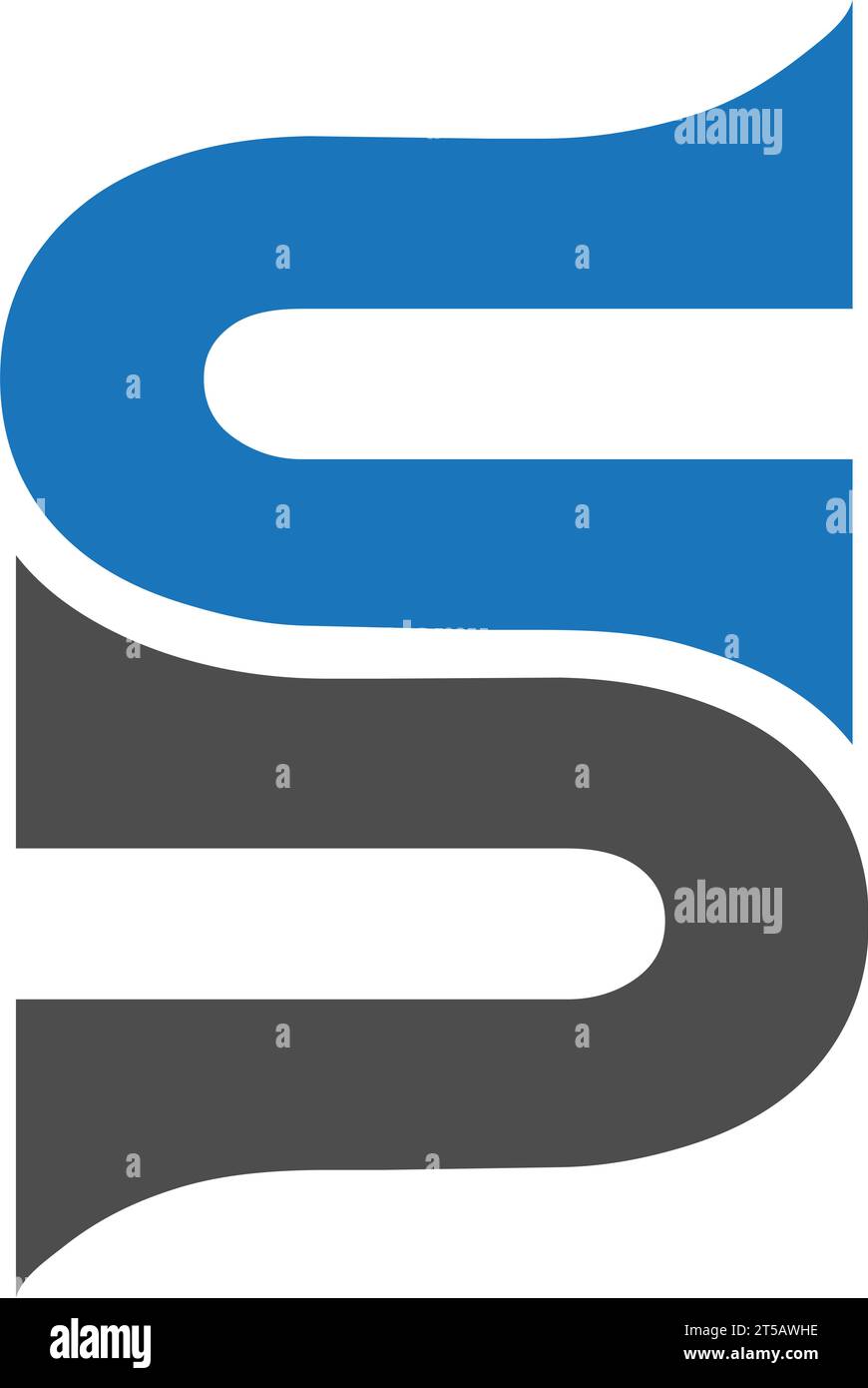 SS letter logo design vector template Stock Vector