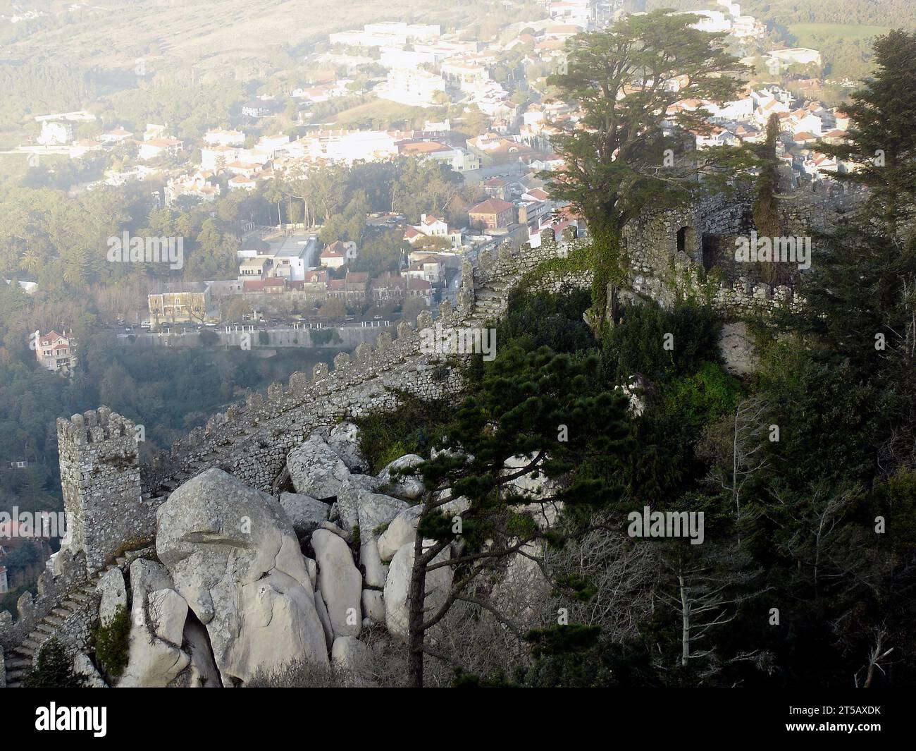 Medieval Castelo dos Mouros aka Castle of the Moors in Sintra, Portugal ...