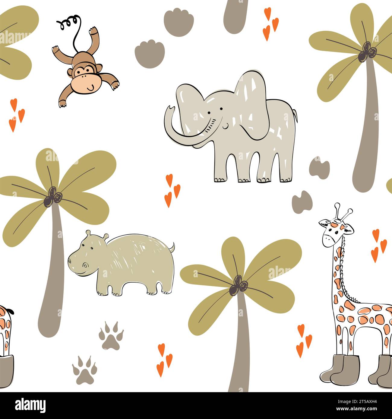 Cute safari animals Stock Vector Image & Art - Alamy