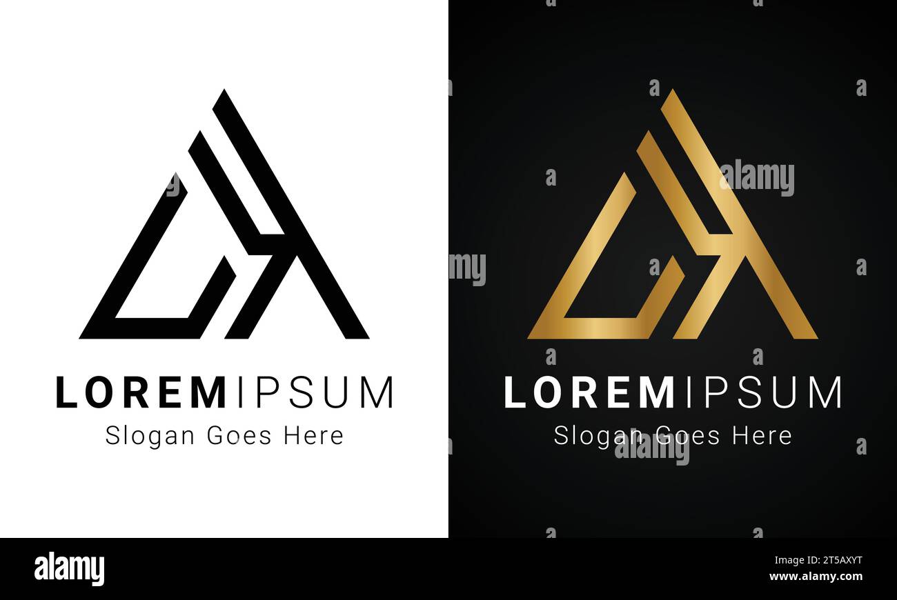 Luxury Initial UK or KU Monogram Text Letter Logo Design Stock Vector