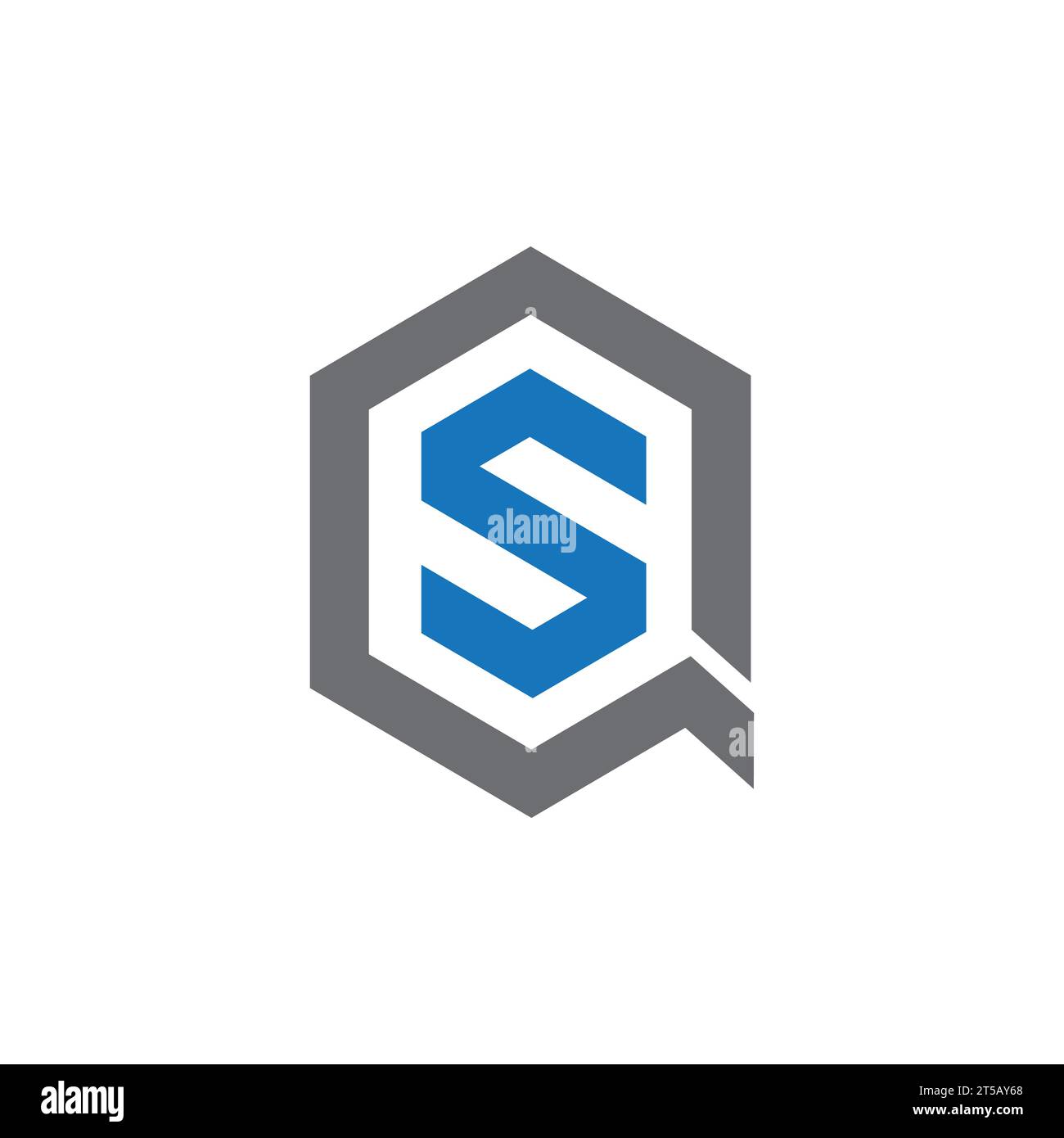 QS logo design Stock Vector