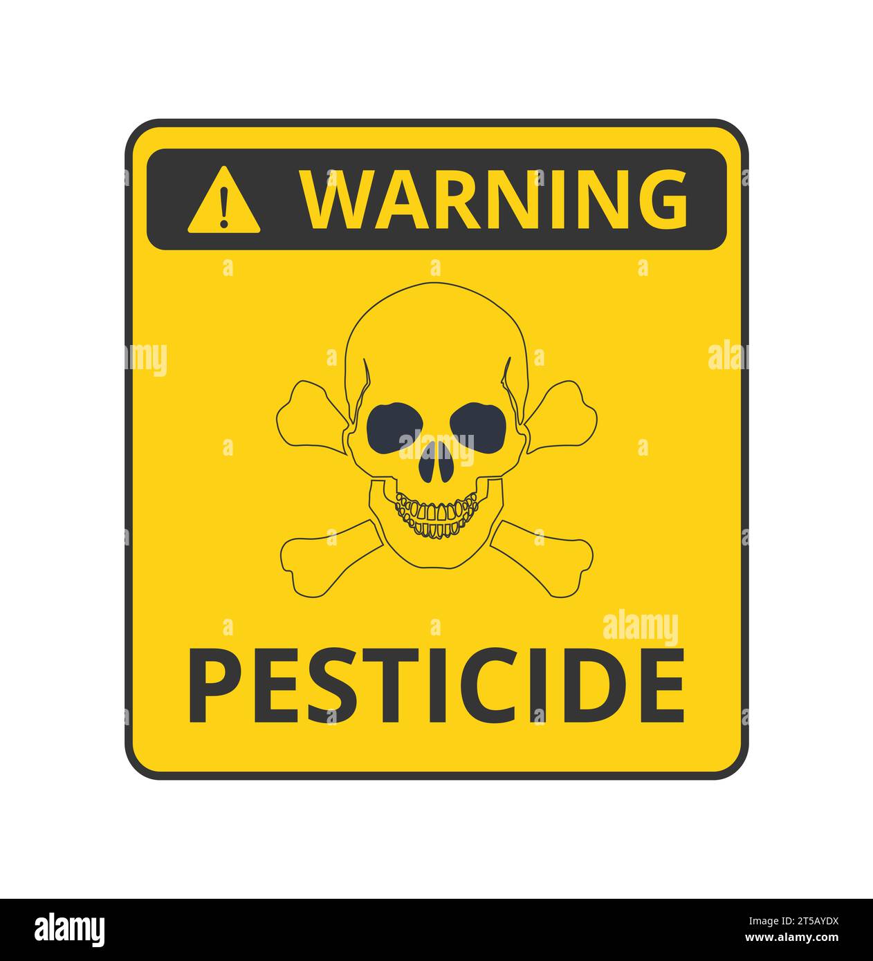 Warning Pesticides Symbol Stock Vector