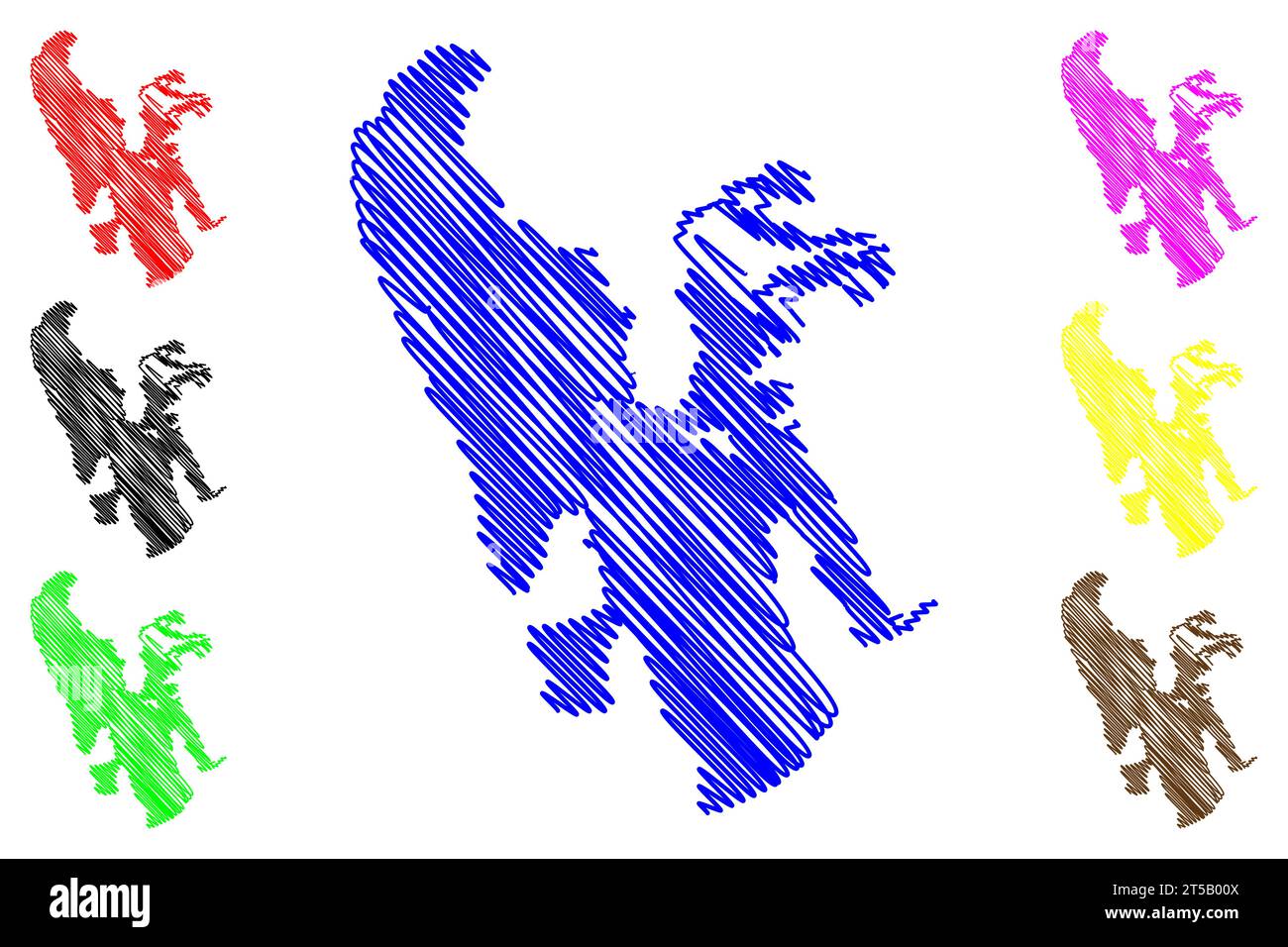 Great Salt Lake United States - Great Salt Lake United States Of America North America Us Usa Utah Map Vector Illustration Scribble Sketch Map 2T5B00X 