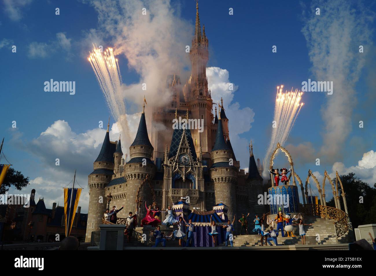 Fireworks at Disney, Magic Kingdom, Florida Stock Photo Alamy