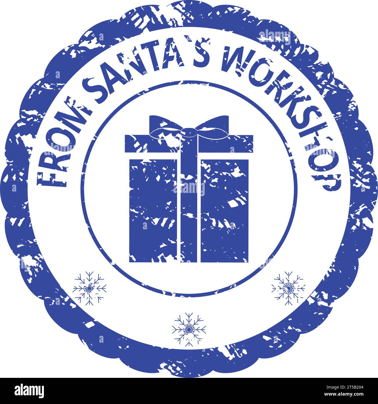 Delivery from santa Christmas gift notification from santa