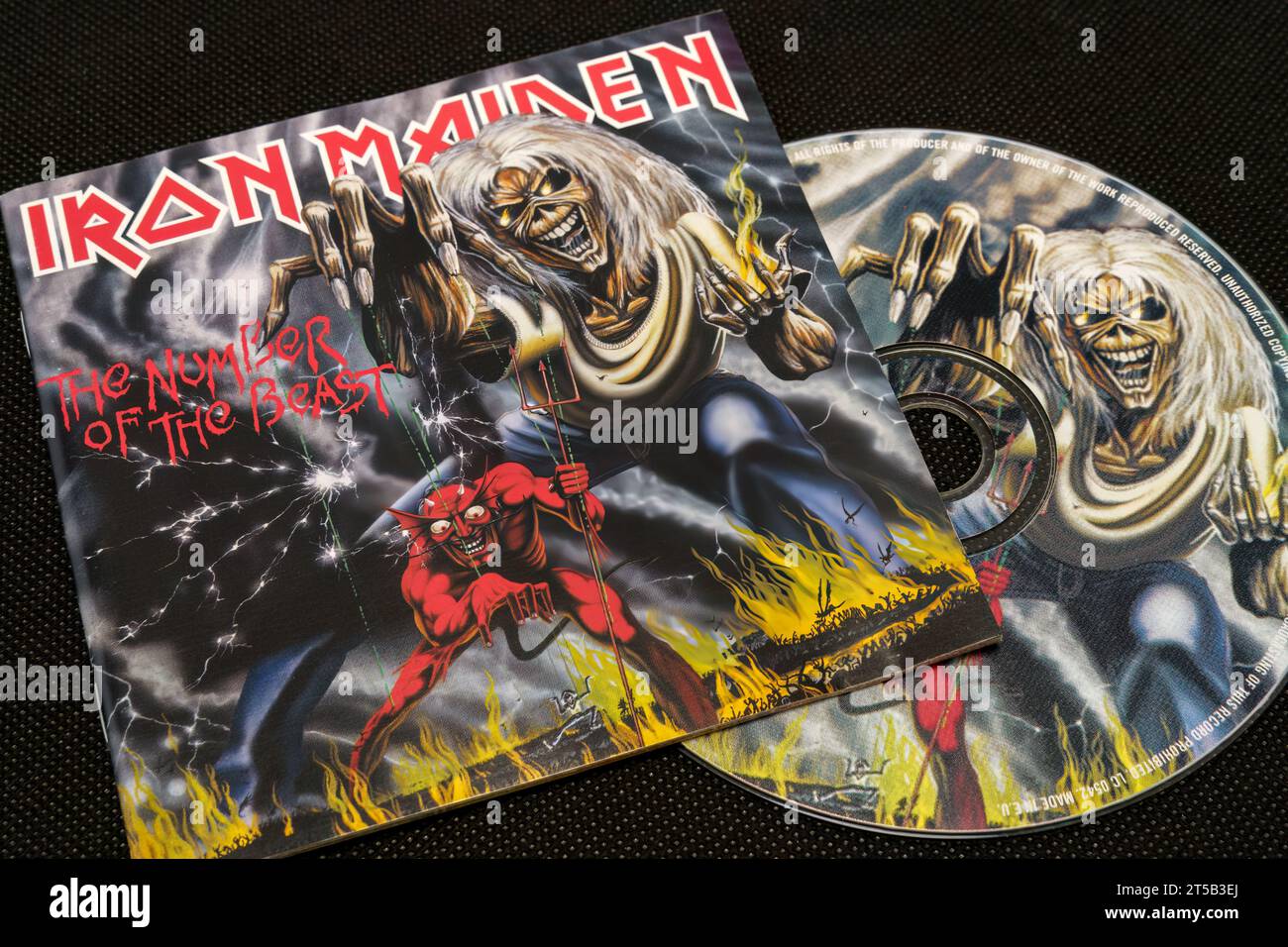 Iron maiden number beast album hi-res stock photography and