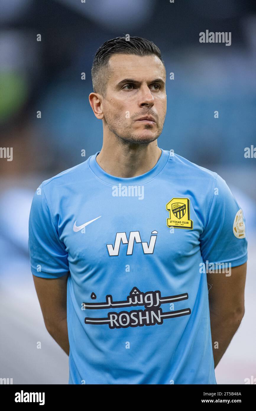 Marcelo Grohe of Al Ittihad FC during their Match Day 12 of the SAFF Roshn Saudi Pro League 2023-24 between Al Shabab FC and Al Ittihad FC at King Fahd International Stadium on November 3, 2023 in Riyadh, Saudi Arabia. Photo by Victor Fraile / Power Sport Images Credit: Power Sport Images Ltd/Alamy Live News Stock Photo