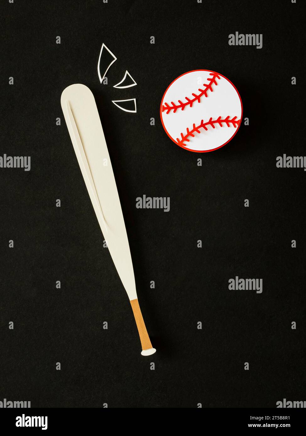 Top view baseball bat Stock Photo Alamy