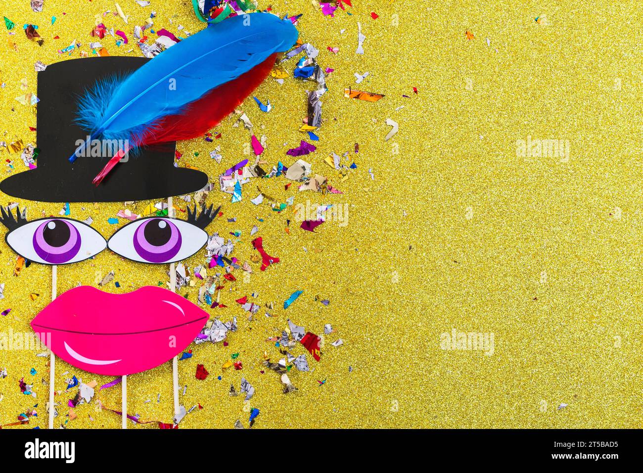 Funny face confetti Stock Photo Alamy