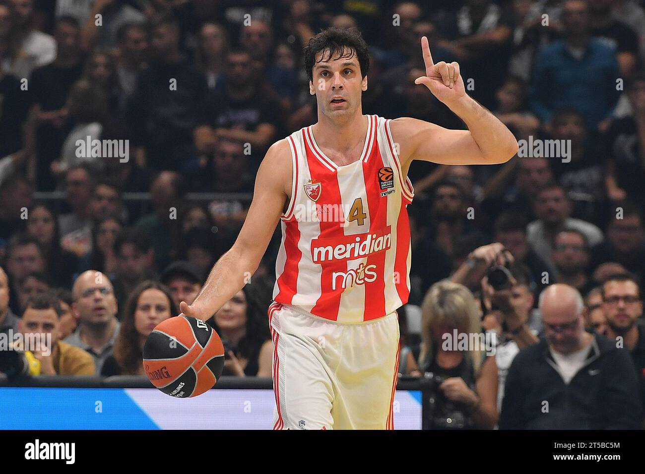 Belgrade, Serbia, 26 October, 2023. Milos Teodosic of Crvena Zvezda