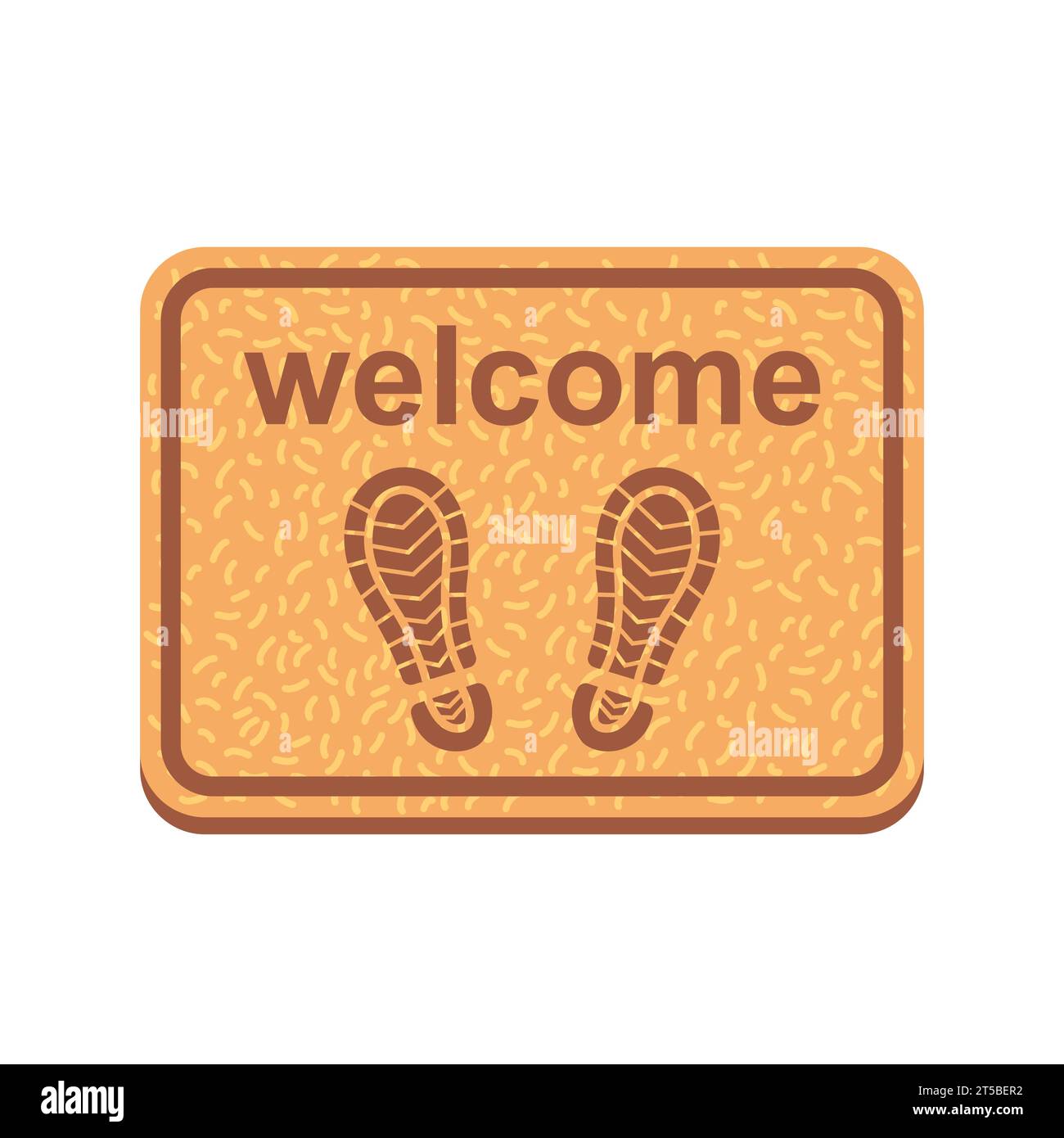 Brown Doormat Stock Illustration - Download Image Now - Doormat