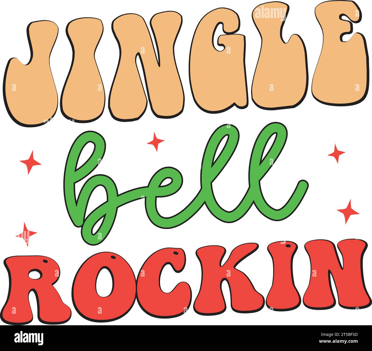 jingle bell rockin Stock Vector