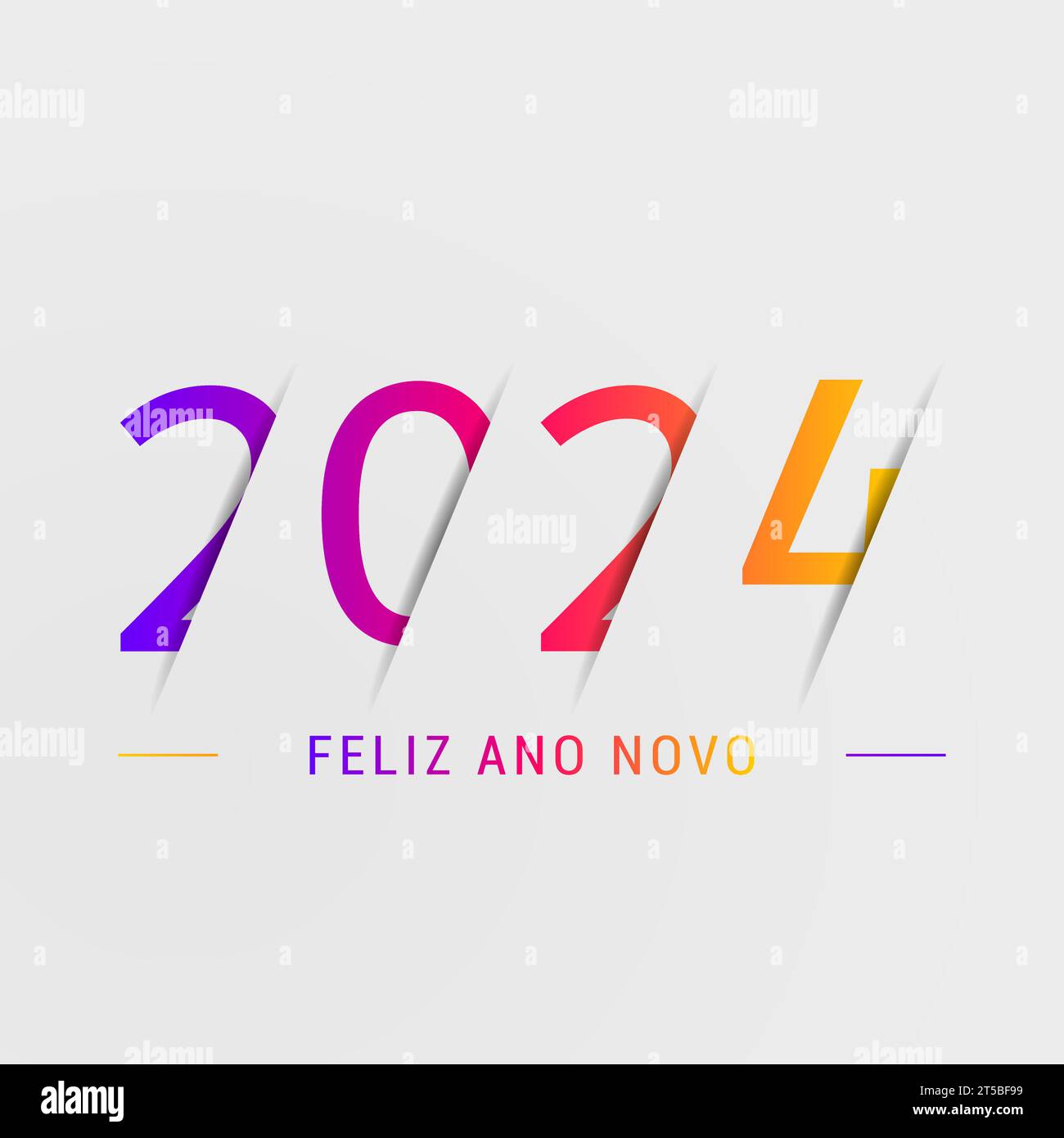 2024 - happy new year 2024 Stock Vector