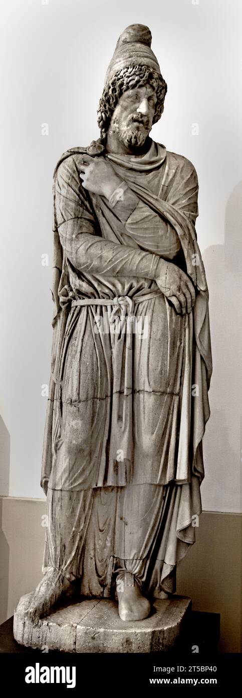 Barbaro prigioniero - Captive barbarian 1st century AD                              National Archaeological Museum of Naples Italy. Stock Photo
