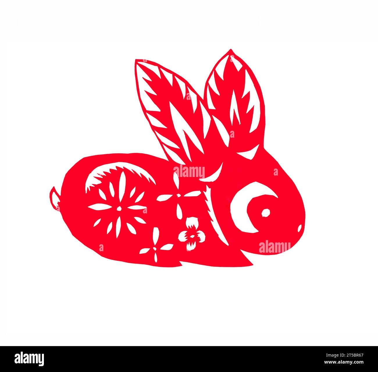 Chinese Paper Cut Rabbit Chinese paper cut rabbit hi-res stock photography and images - Alamy