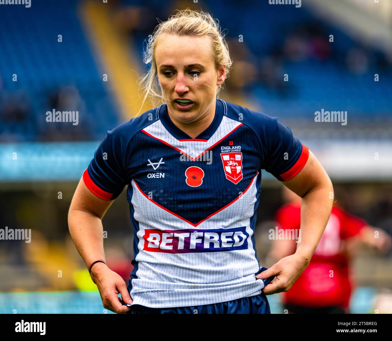 LEEDS, UK. 28 October 2023. England Rugby League v Wales Rugby League
