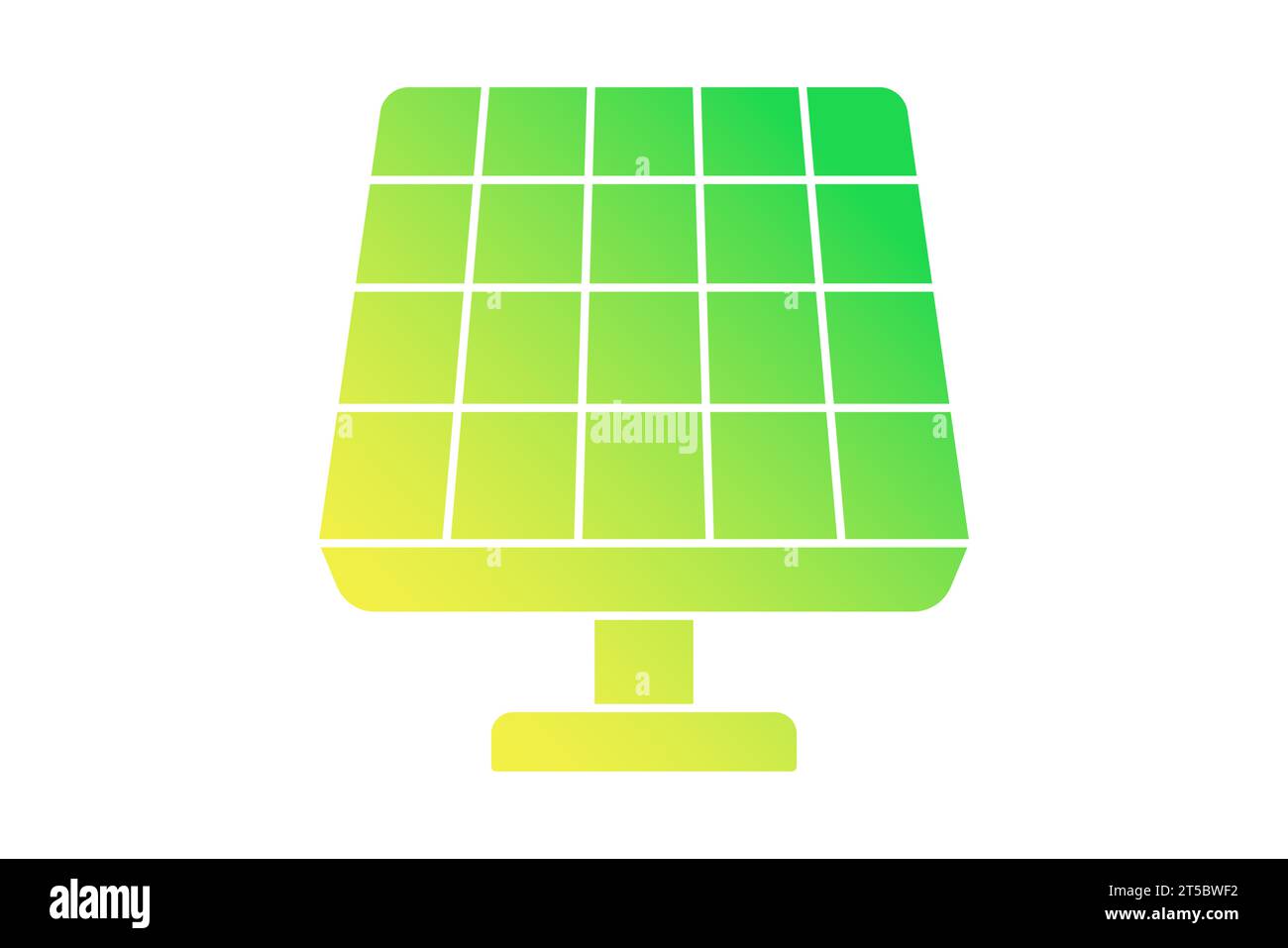 White Solar energy panel icon isolated on white background. Square ...