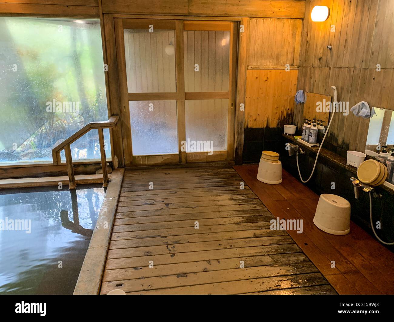 Japan, Kyushu. An Onsen Hot Spring Bathing Facility Stock Photo Alamy