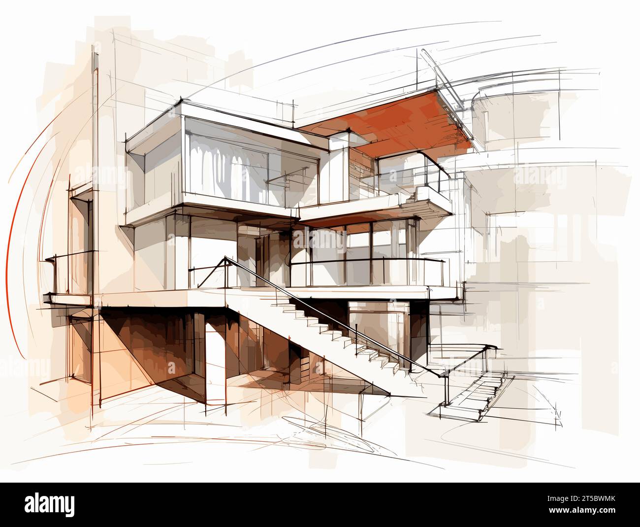 Drawing of Architect s Drawing and Plans illustration separated