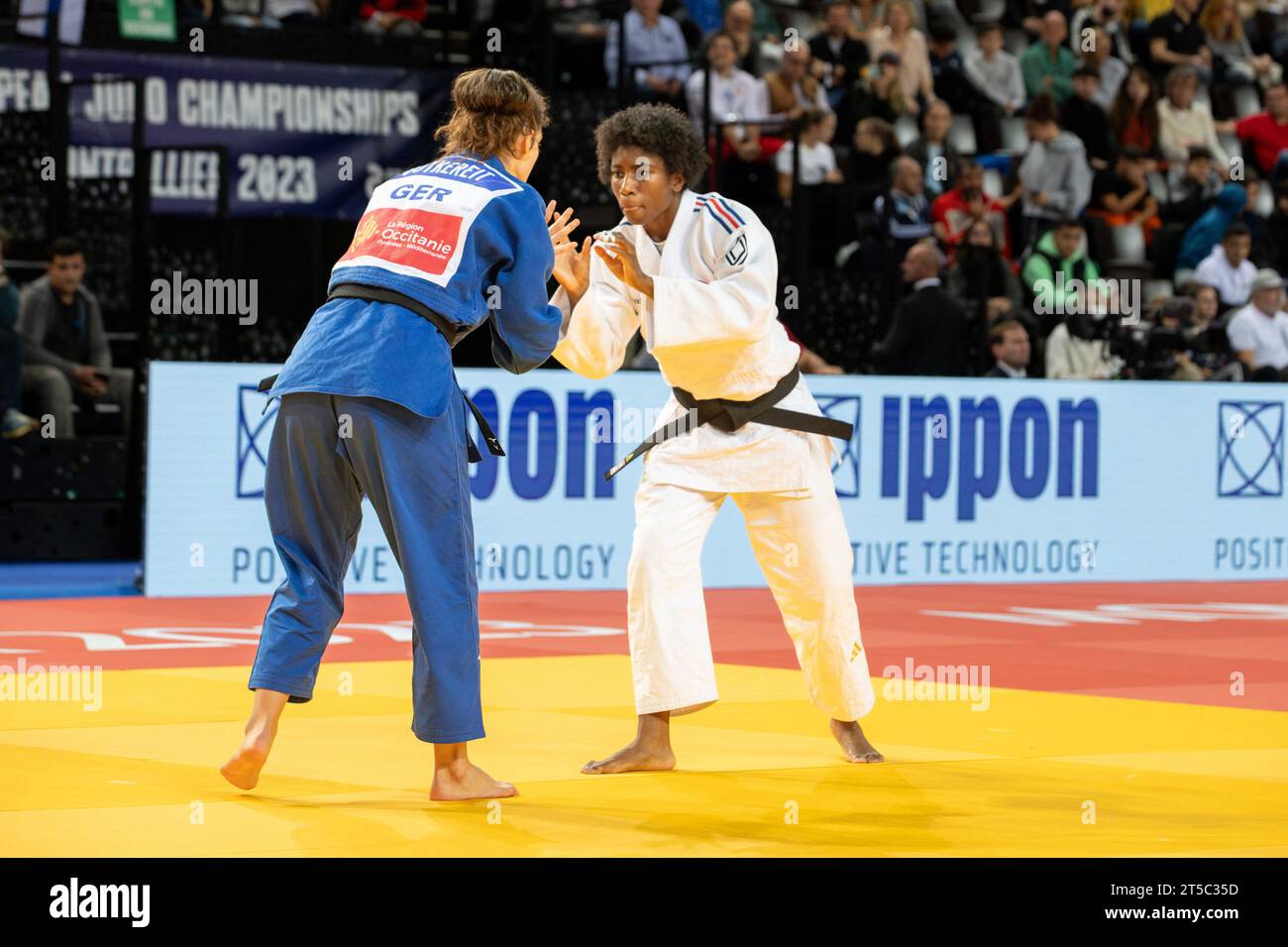 Marie Eve Gahie during European Judo Championship in Montpellier