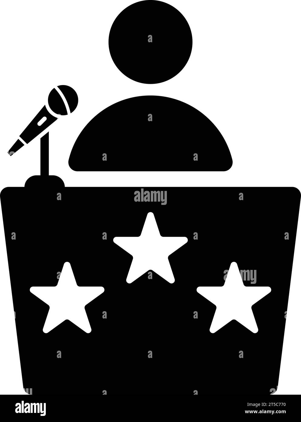 Speaker, Spokesperson, Speak Icon. Simple Flat. Simple vector ...