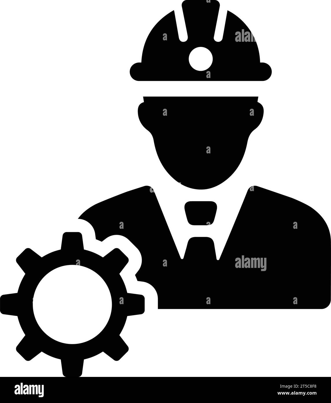 Service Engineer Icon. Beautiful design icon for commercial use, printed files and presentations, Promotional Materials, web or any type of design pro Stock Vector