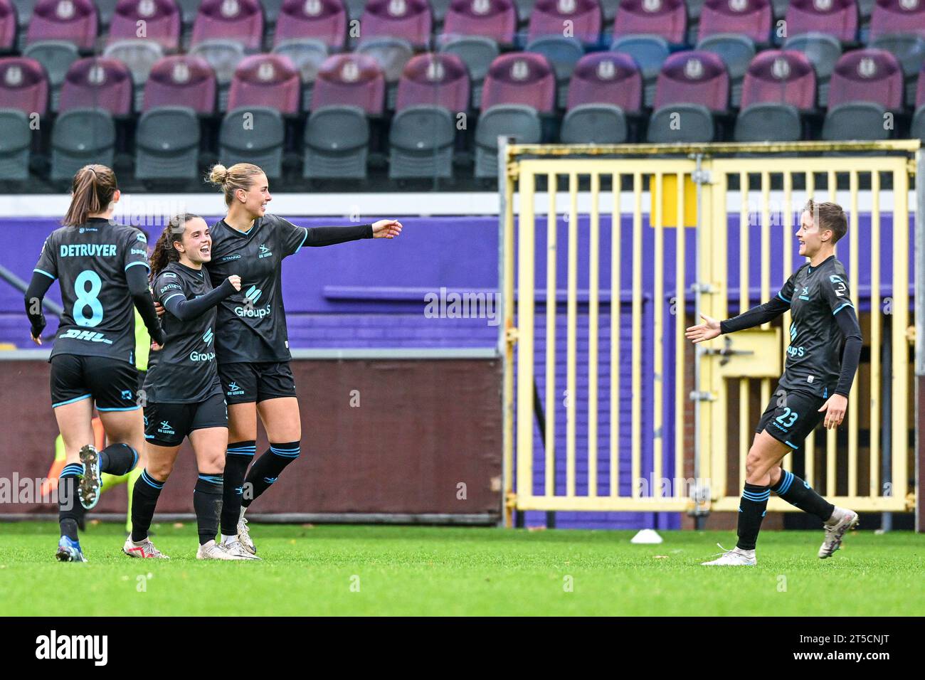 Anderlecht, Belgium. 04th Nov, 2023. Dilja Yr Zomers (7) of OHL scores