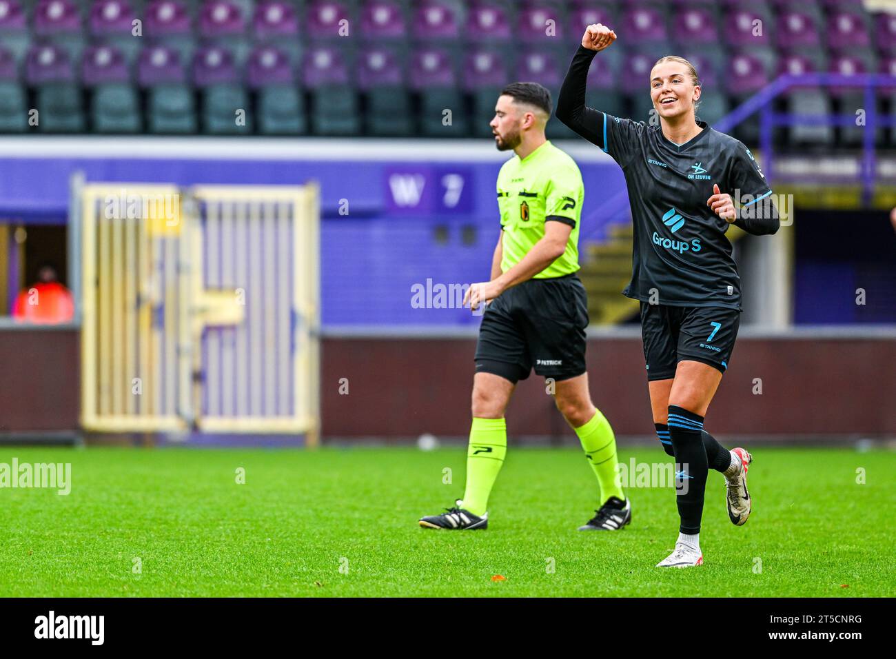 Anderlecht, Belgium. 04th Nov, 2023. Dilja Yr Zomers (7) of OHL scores