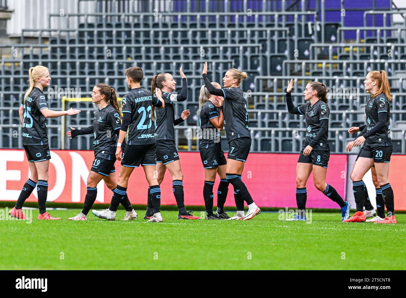 Anderlecht, Belgium. 04th Nov, 2023. Dilja Yr Zomers (7) of OHL scores