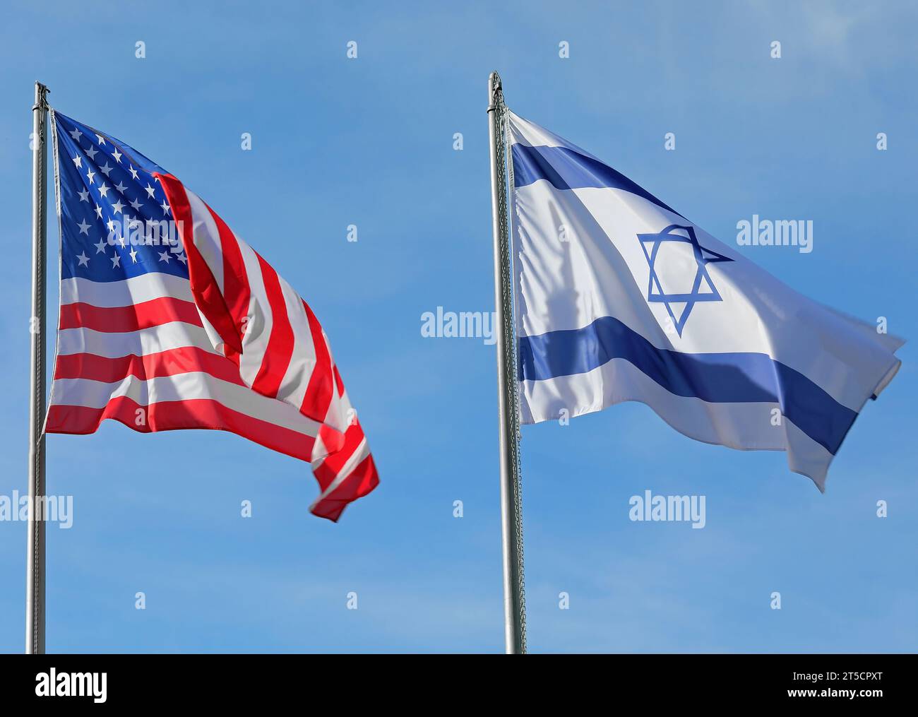Israel usa national flags hi-res stock photography and images - Alamy