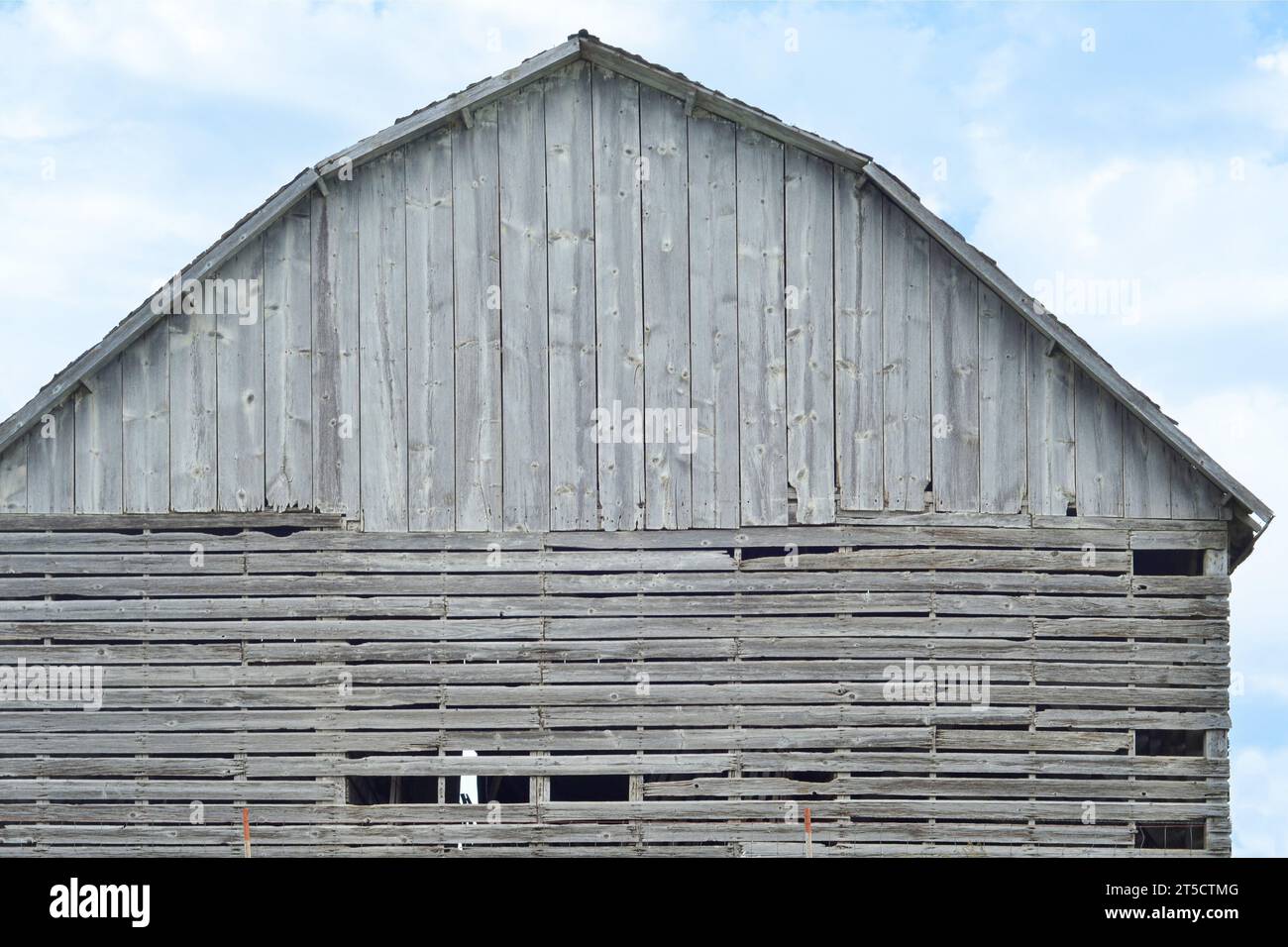 The broad side of a barn Stock Photo