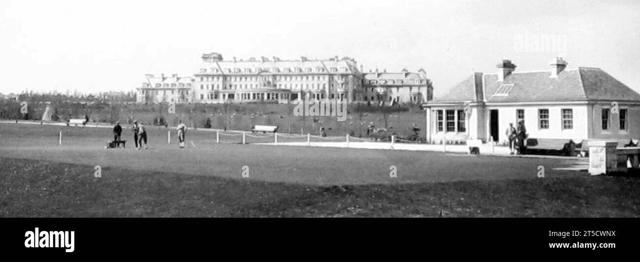 Gleneagles Golf Course, early 1900s Stock Photo