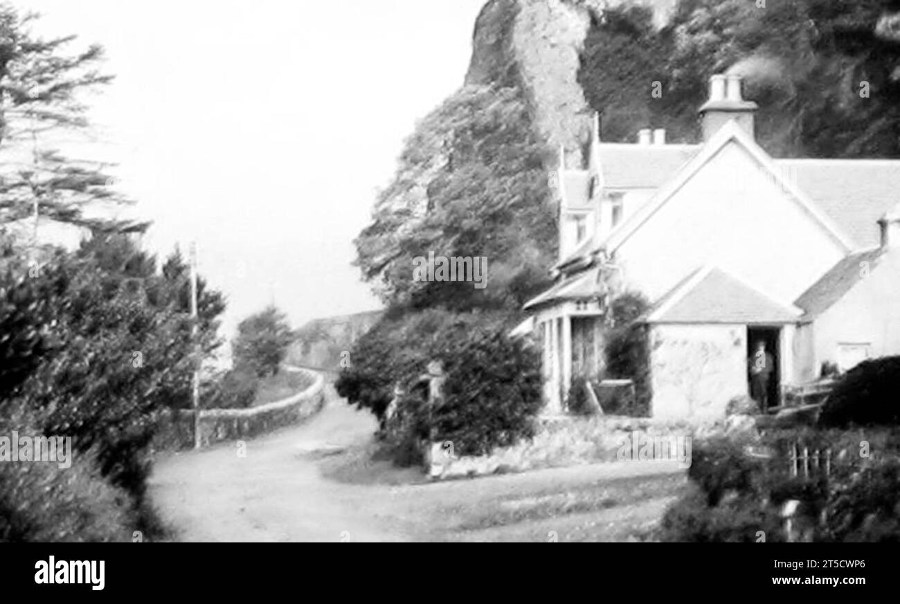 Poet's Cottage, Benderloch, early 1900s Stock Photo