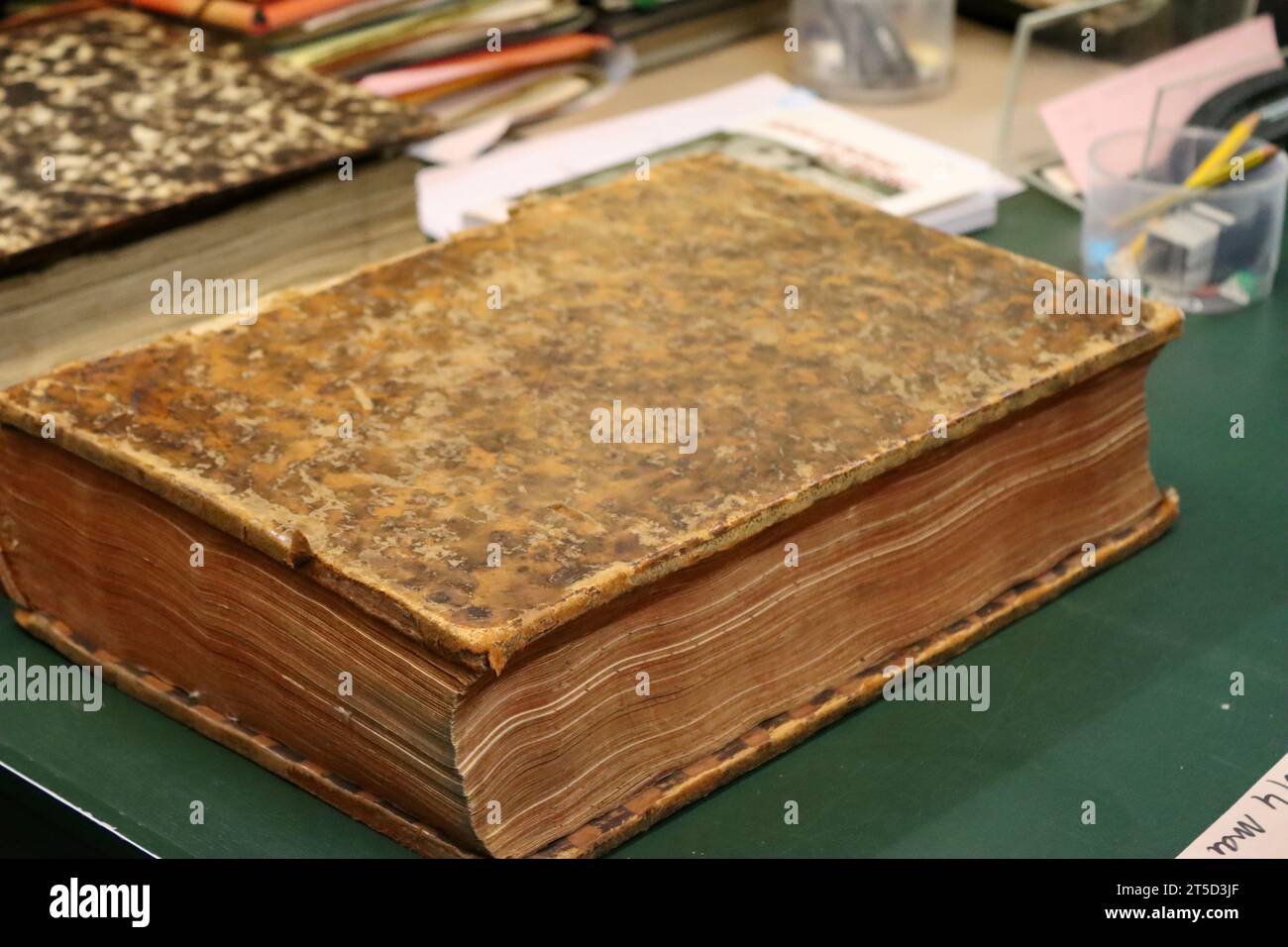 At the archives of Institute de France in Paris Stock Photo