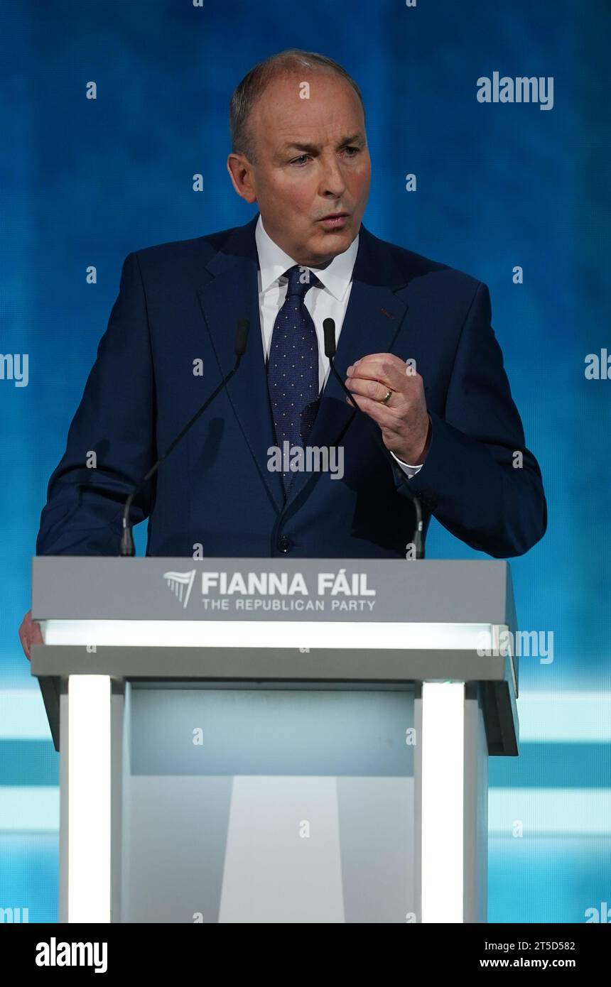 Party Leader Micheal Martin Addresses The Fianna Fail Annual Conference ...