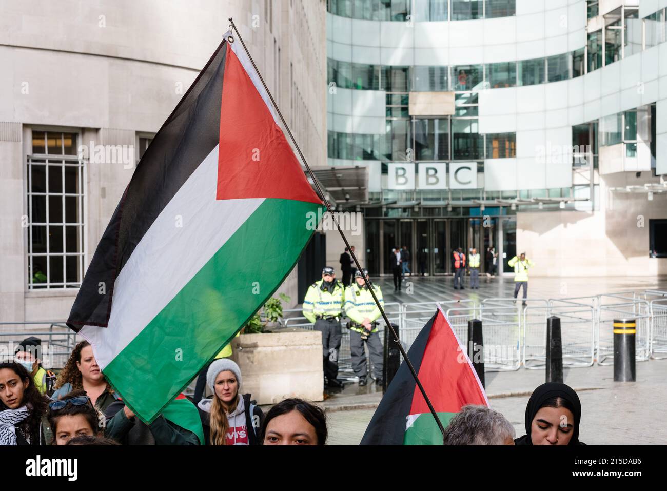 London, UK. 4 November 2023. Pro Palestine demonstrators rally outside