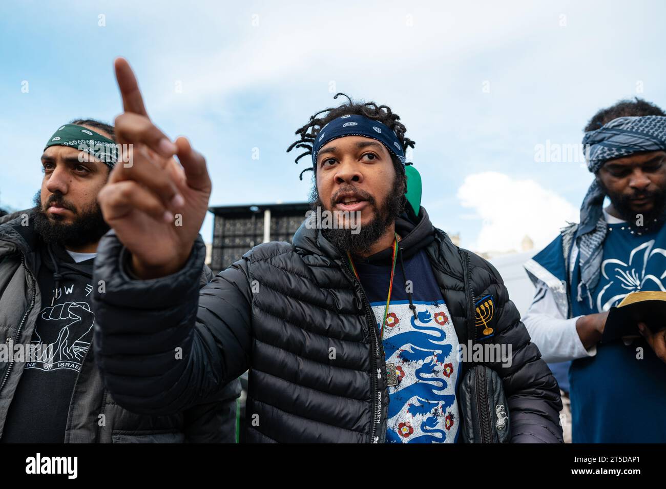 London, UK. 4 November 2023. Pro Palestine rally in Trafalgar Square in