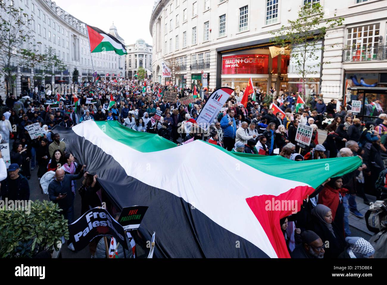 Thousands gather in central London this afternoon for a march in