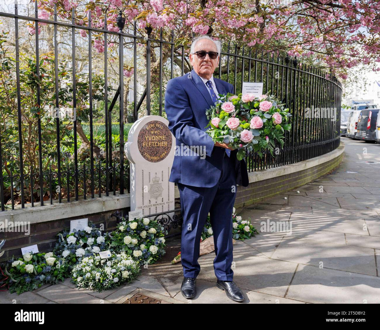 On 17 April, campaigner, and former Metropolitan Police Officer John Murray, is holding a memorial service for WPC Yvonne Fletcher who was murdered ou Stock Photo