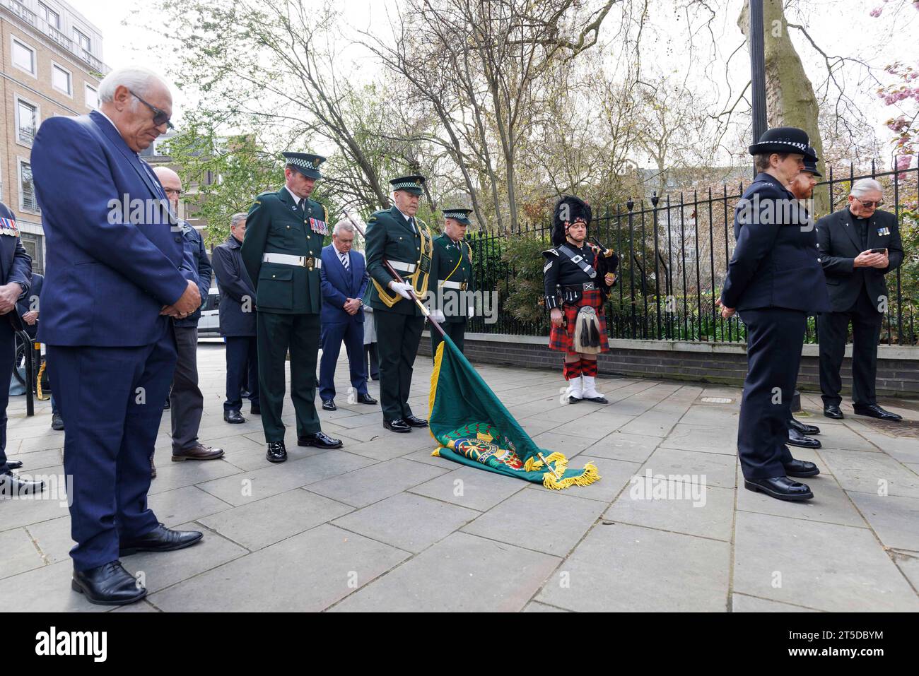 On 17 April, campaigner, and former Metropolitan Police Officer John Murray, is holding a memorial service for WPC Yvonne Fletcher who was murdered ou Stock Photo