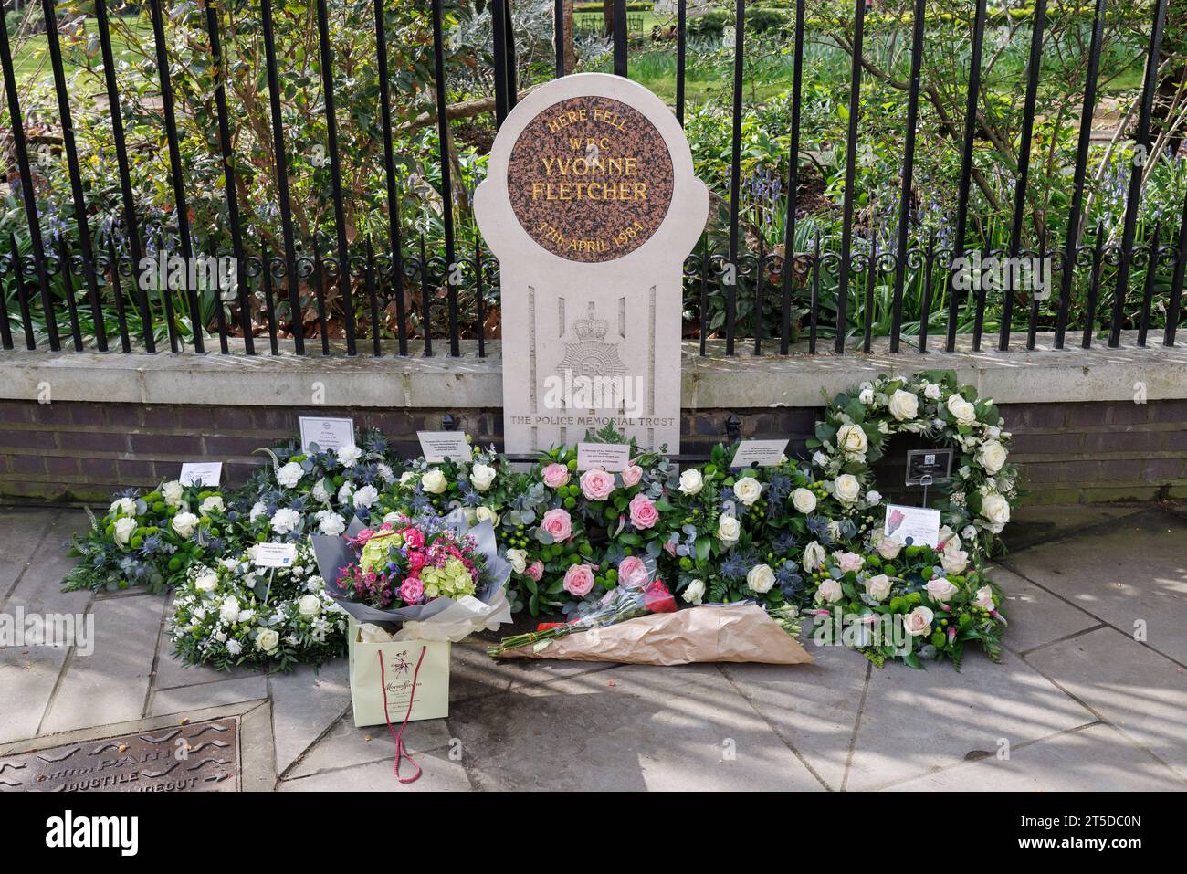 On 17 April, campaigner, and former Metropolitan Police Officer John Murray, is holding a memorial service for WPC Yvonne Fletcher who was murdered ou Stock Photo