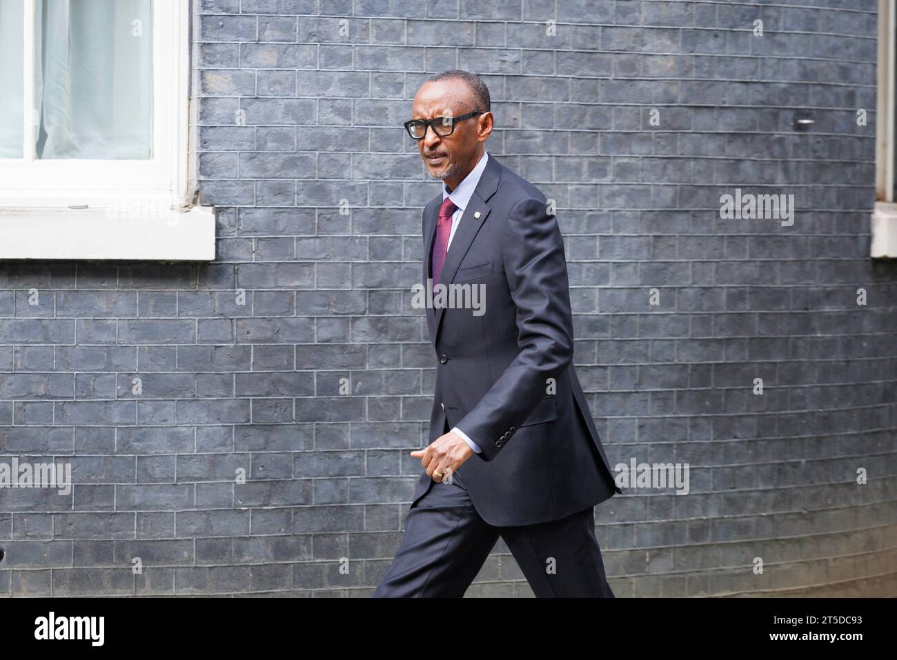 MccLi0004082  British Prime Minister Rishi Sunak greets the President of Rwanda Paul Kagame at Downing Street.  Image shot on 4th May 2023.  © Belinda Stock Photo
