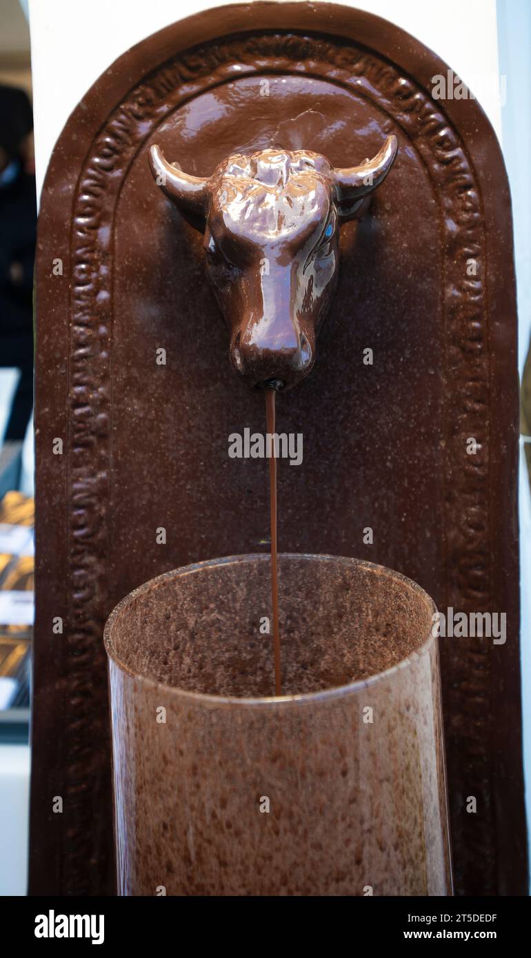 Italy Piedmont Turin Fair Cioccolatò Toret of Chocolate Credit: Realy Easy Star/Alamy Live News Stock Photo