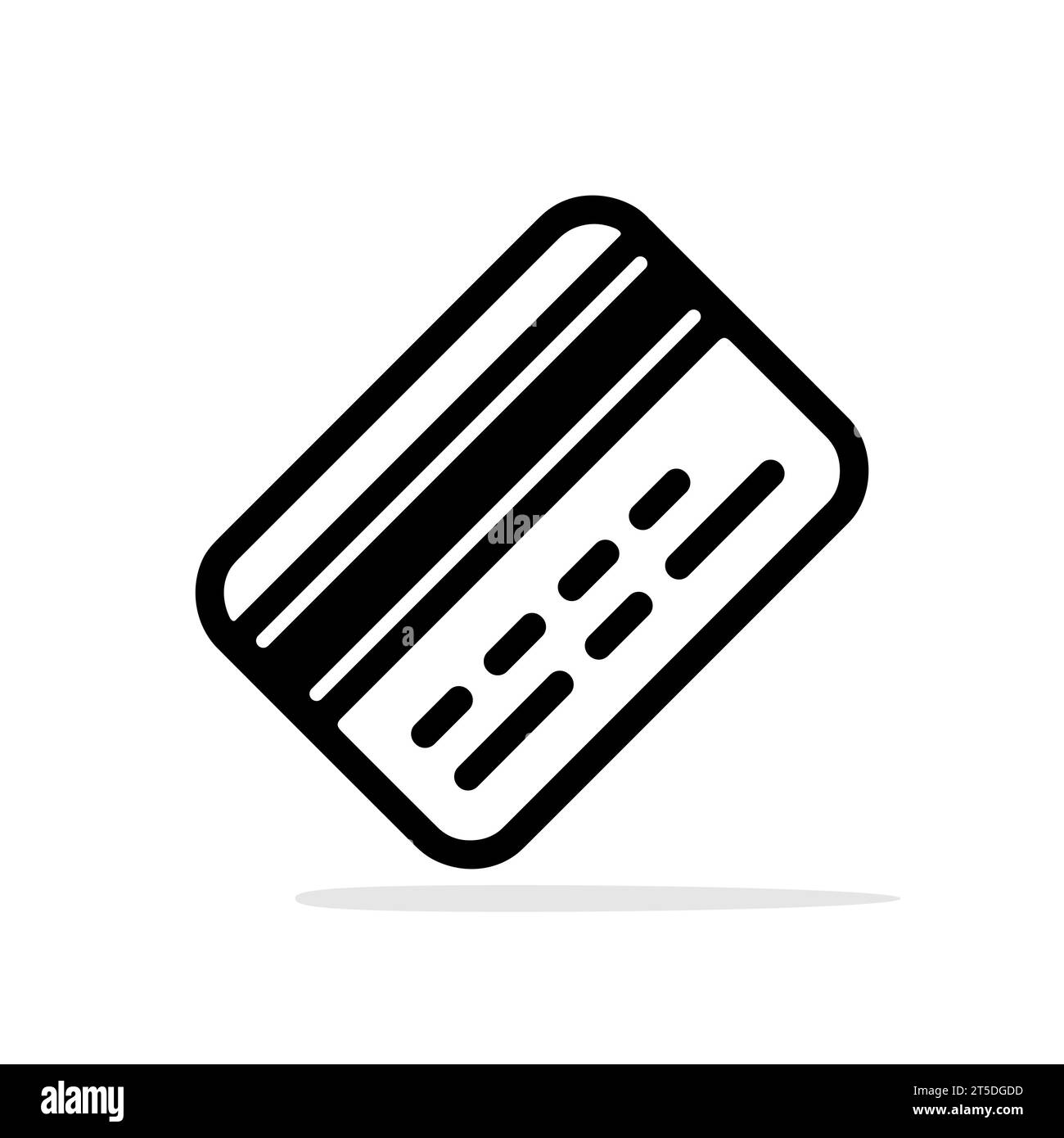 Credit card icon. Payment icon. Black symbol of bank card. Vector