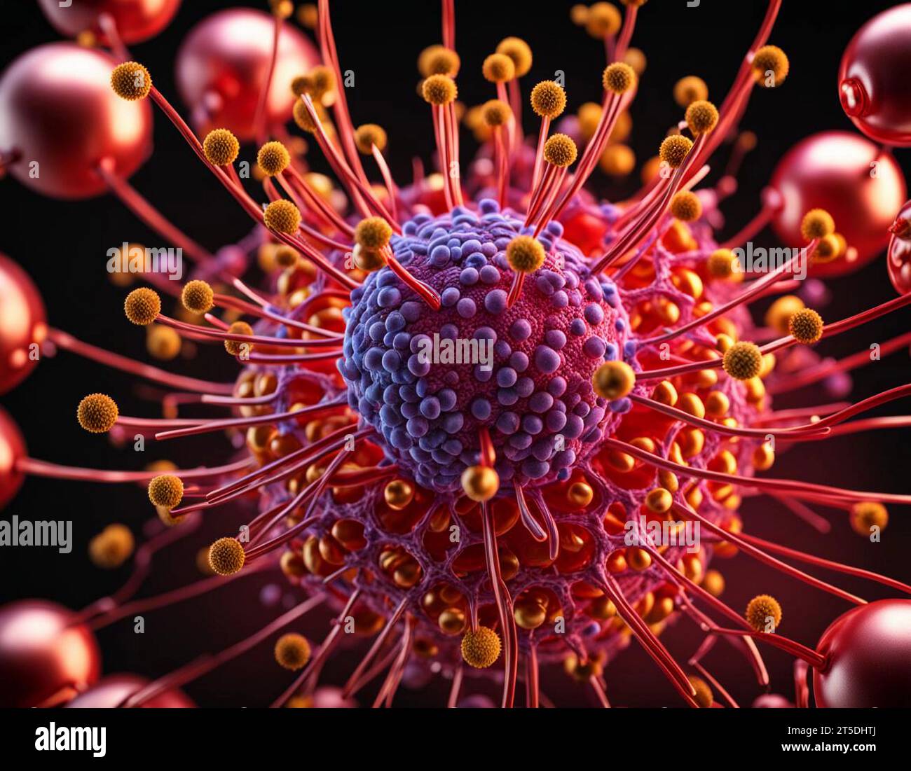 Paramyxovirus Stock Photo