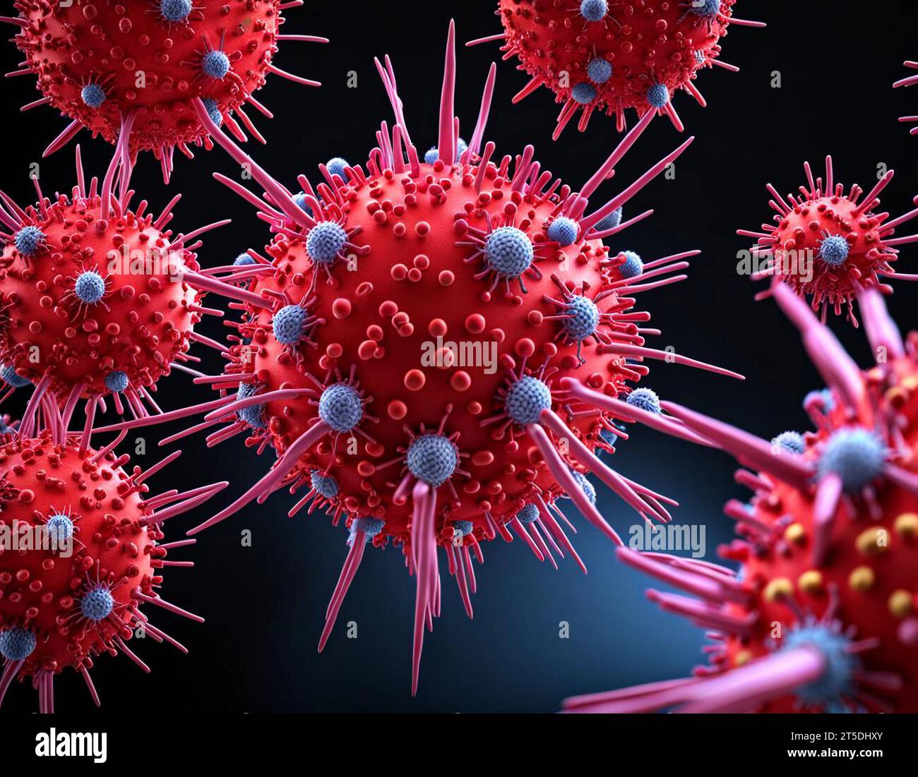 Paramyxovirus Stock Photo