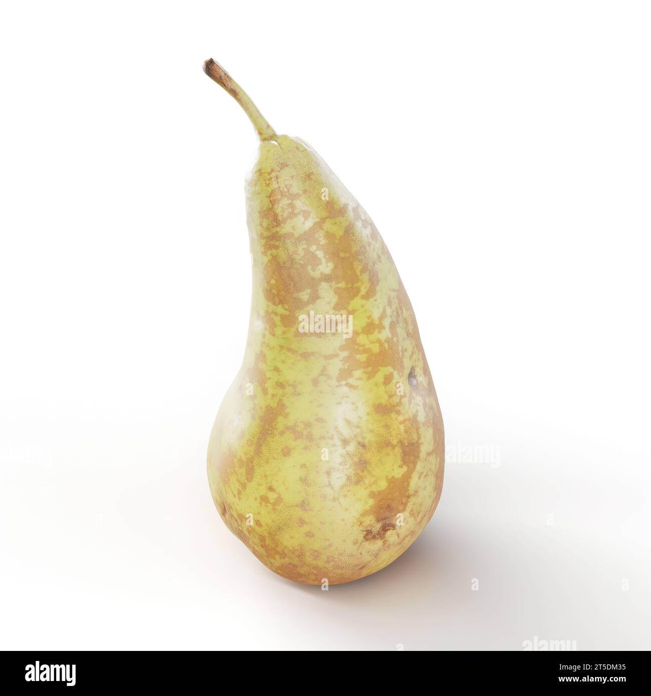 A Ripe Paer A 3d of a ripe pear on a white background Stock Photo - Alamy