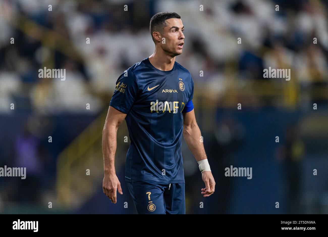 Riyadh, Saudi Arabia. 04th Nov, 2023. Cristiano Ronaldo of Al-Nassr FC during their Match Day 12 of the SAFF Roshn Saudi Pro League 2023-24 between Al-Nassr FC and Al-Khaleej FC at Al-Awwal Park on November 4, 2023 in Riyadh, Saudi Arabia. Photo by Victor Fraile / Power Sport Images Credit: Power Sport Images Ltd/Alamy Live News Stock Photo