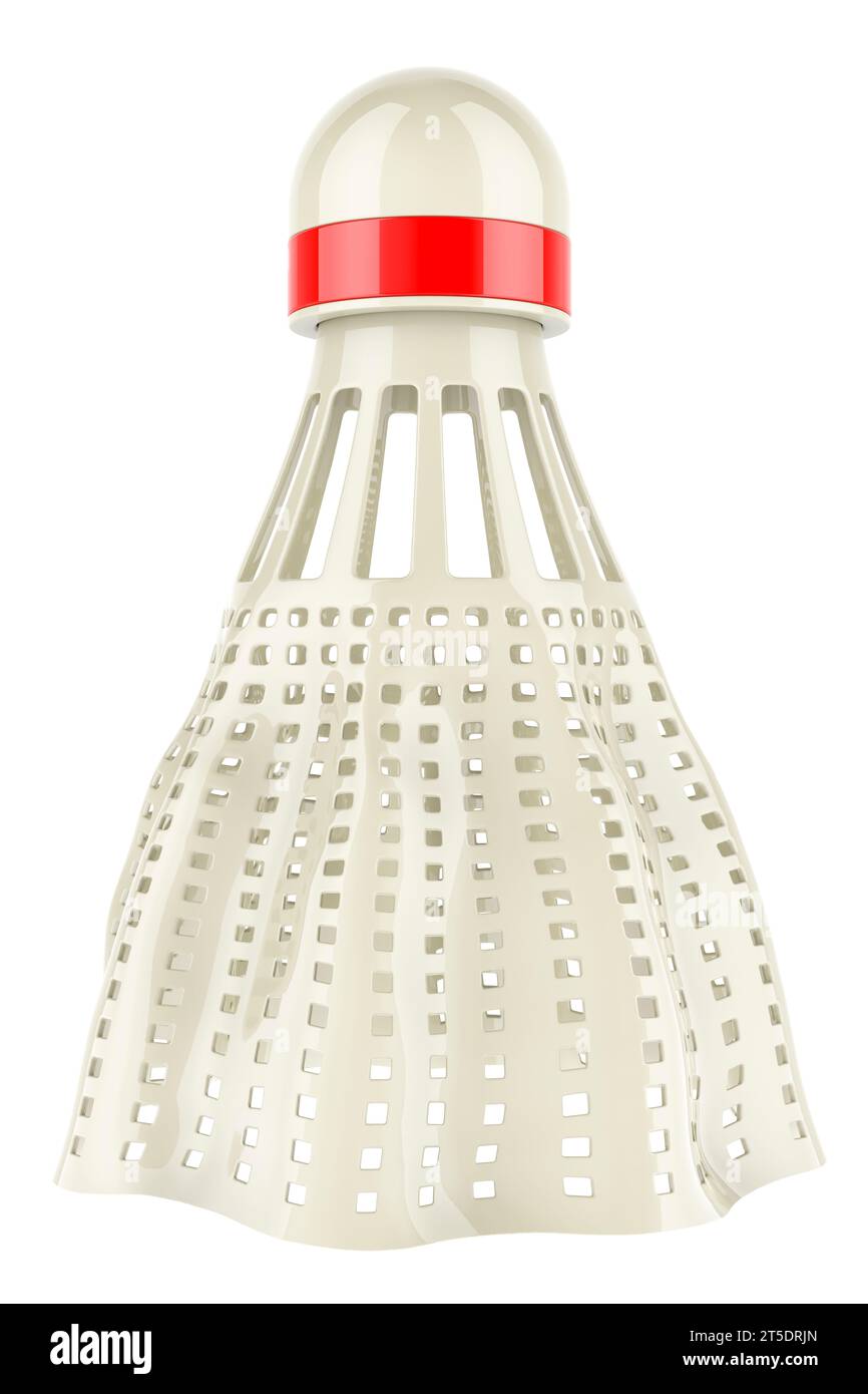 Badminton Shuttlecock, 3D rendering isolated on white background Stock ...